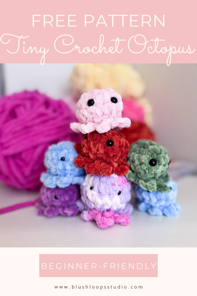 FREE Tiny Crochet Octopus Pattern (Beginner-Friendly)