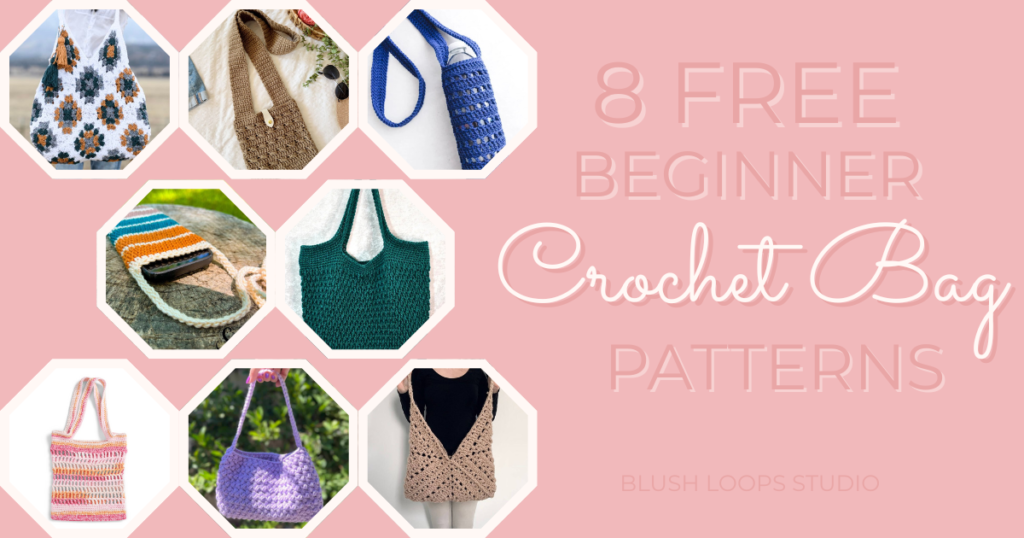 8 Free Beginner Crochet Bag Patterns you Can Finish this Weekend