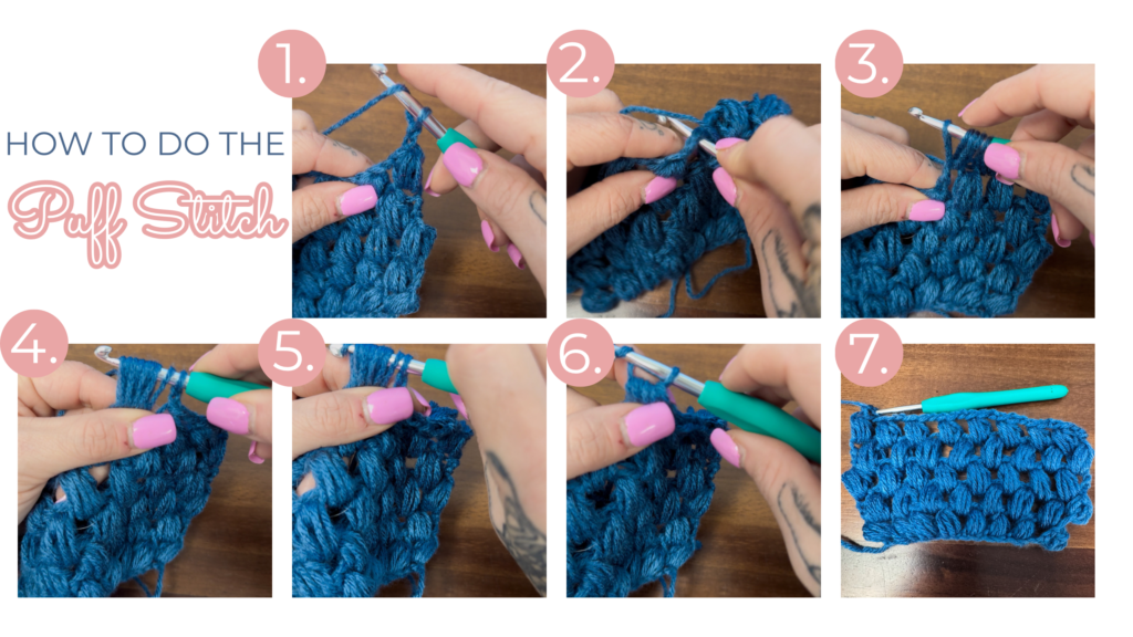 How to Crochet the Puff Stitch: Step-by-Step for Beginers